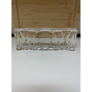 Mom;s Pride & Joy Avon Clear Glass Picture Frame/Paperweight 1983 Festina